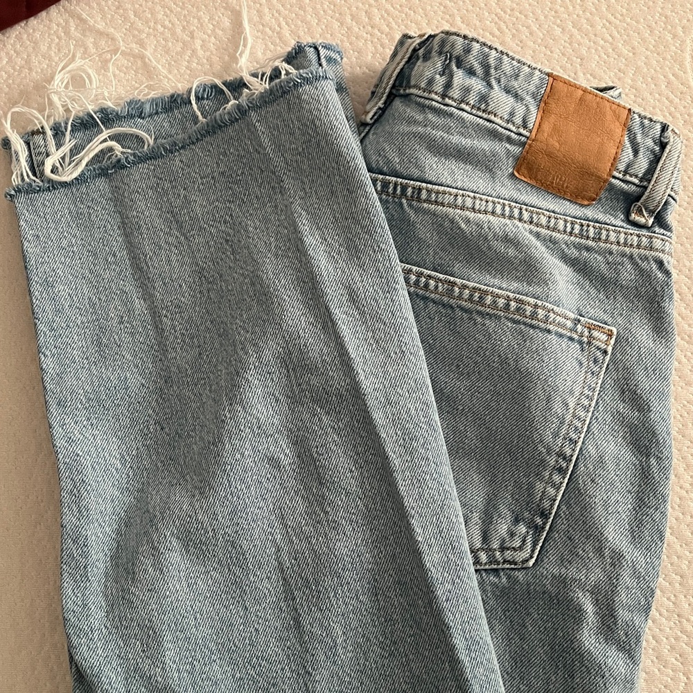 Zara High Waisted Straight Jeans - Picture 7 of 7